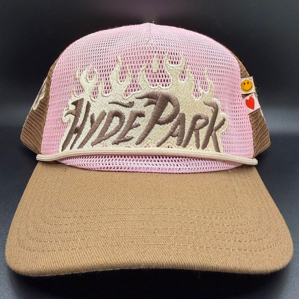 Hyde Park You Aren’t Invited Trucker Hat Browm/Pink One Size Adjustable